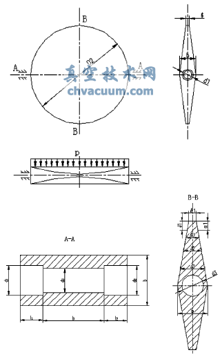 蝶板尺寸与受力分析