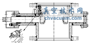三偏心金属密封蝶阀示意