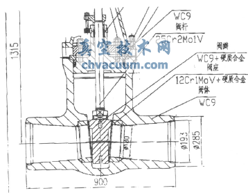 电动主汽门结构图
