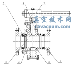 高温固定球双向耐磨球阀构造图