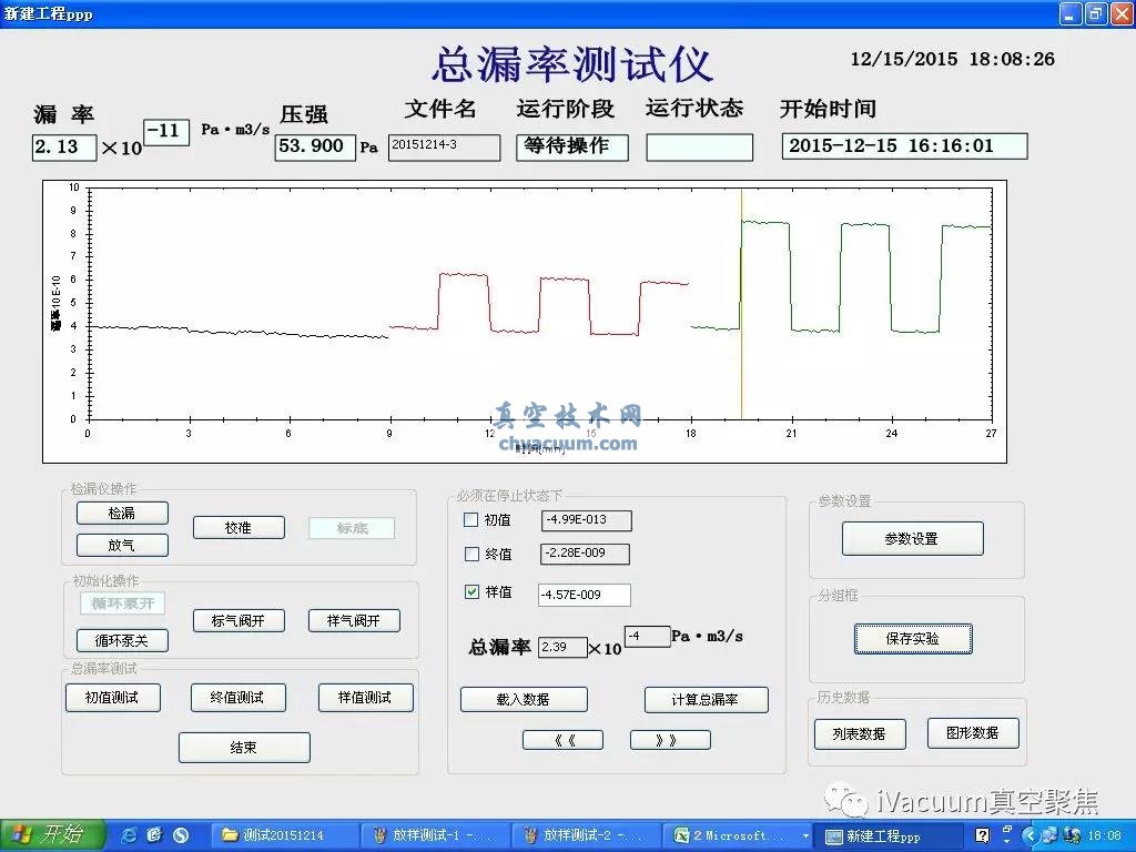 L300测试初值、终值和样值结果图
