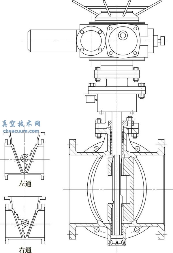 三通金属密封蝶阀