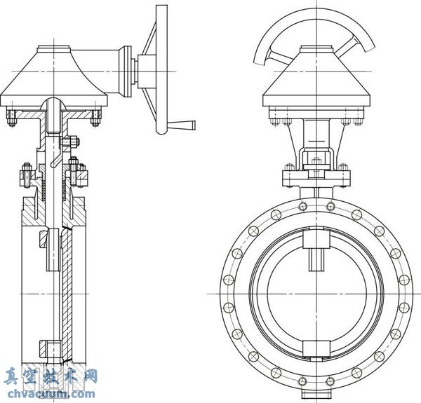 两步动作的蝶阀