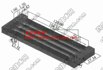 带状注速调管三间隙扩展互作用腔