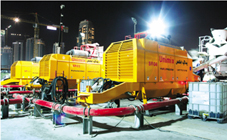 图2. 迪拜塔建造现场的Putzmeister泵