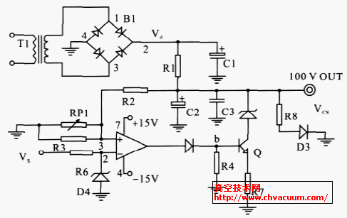100 V 直流电源电路图