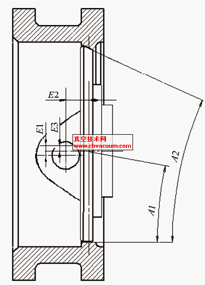 蝶阀密封结构简图