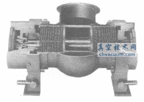 卧式涡轮分子泵结构泵意图