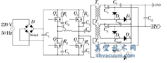 阳极高压主电路原理图