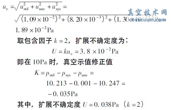 合成标准不确定度