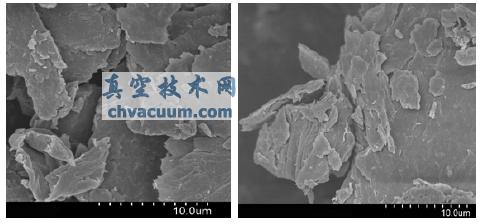 氧化石墨和石墨烯的SEM图