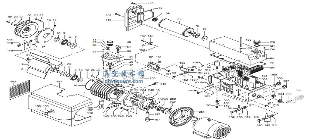 真空泵装配图