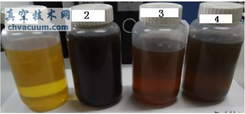 真空泵油样比较图