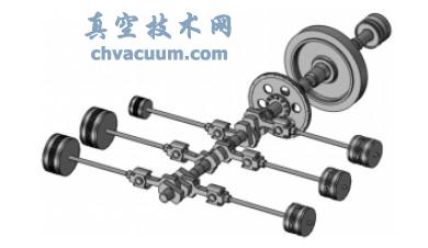 曲轴———电机转子轴系三维图