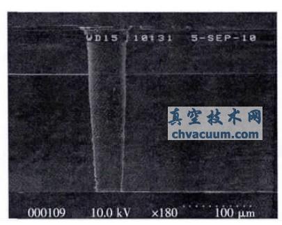 DRIE��ʴ����ͨ��SEM ��Ƭ