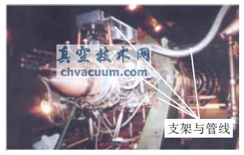 高空舱内支架与管线示意图