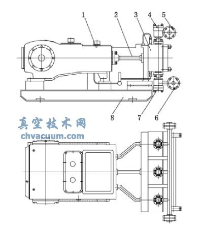 3MDP160型液压隔膜式高压往复泵结构