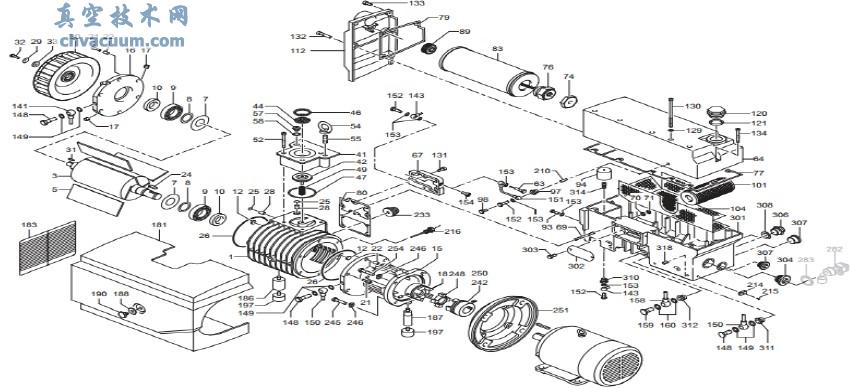 真空泵装配图