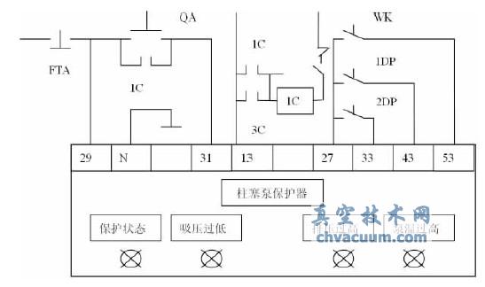 高压注水泵电控柜原理图(电子保护型)的部分电路