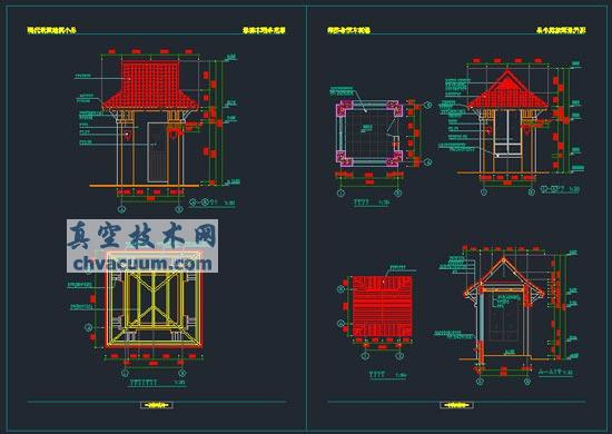 72个景观亭CAD图块