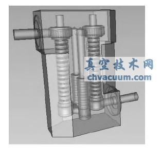 CFdesign 中的阀体模型