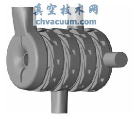 多级多出口离心泵流动计算域