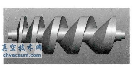 普通的变螺距螺杆转子立体图