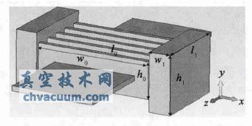五间隙扩展互作用谐振腔结构示意图