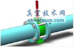 V型球阀的几何模型