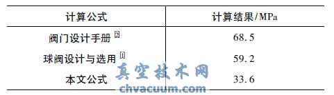 球阀密封面密封比压计算公式探讨
