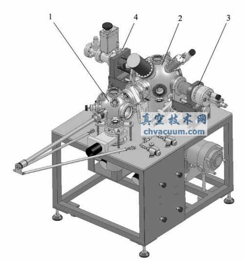 脉冲激光分子束外延系统外观图