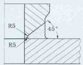 头颈座角焊缝坡口形式