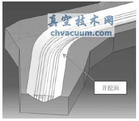 建立开挖面示意图